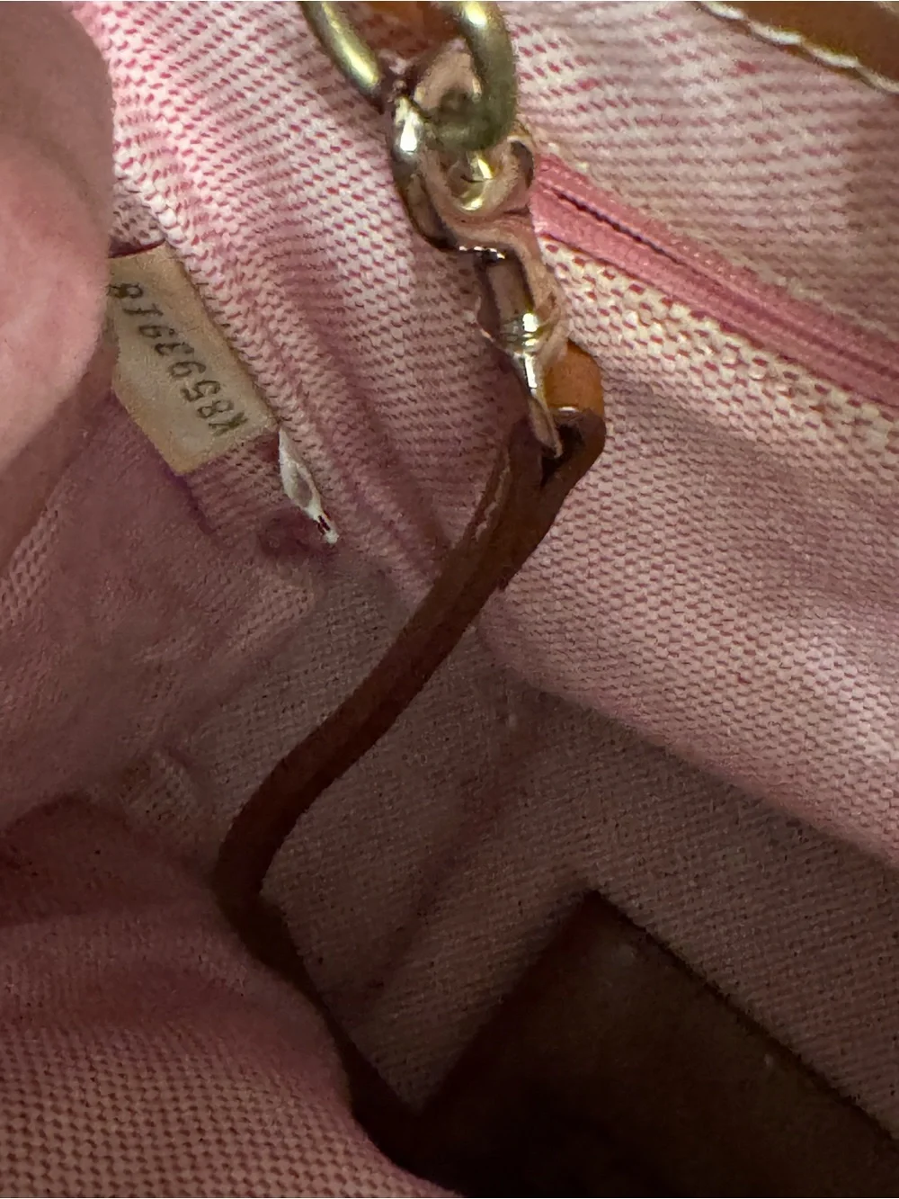 Dooney & Bourke Brown and Cream Giraffe-Print Shoulder Tote